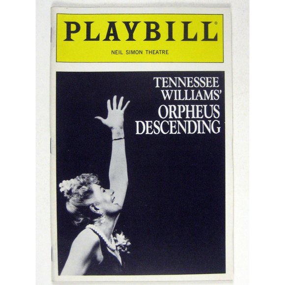 Orpheus Descending Playbill Opening Night September 1989 Redgrave Musty Smell - Picture 1 of 7